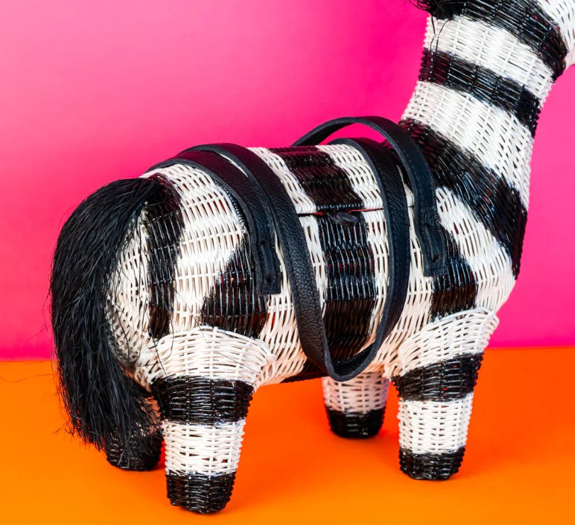 Wicker Darling Grevy the Zebra Bag II
