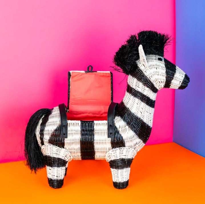 Wicker Darling Grevy the Zebra Bag II