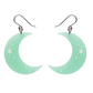 Erstwilder Halloween Essentials Half Moon Drop Earrings Glow in the Dark
