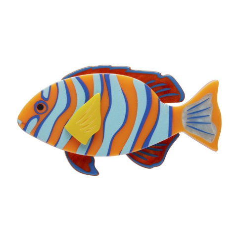 Erstwilder Great Barrier Reef Harlequin Tuskfish Brooch