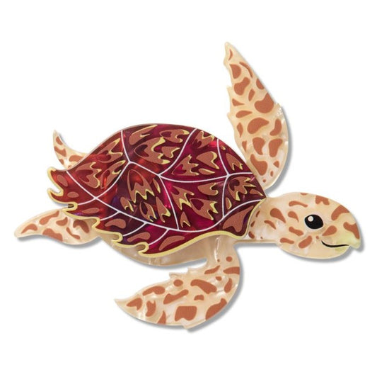 Erstwilder The Rarest Kind Hawksbill Turtle Brooch