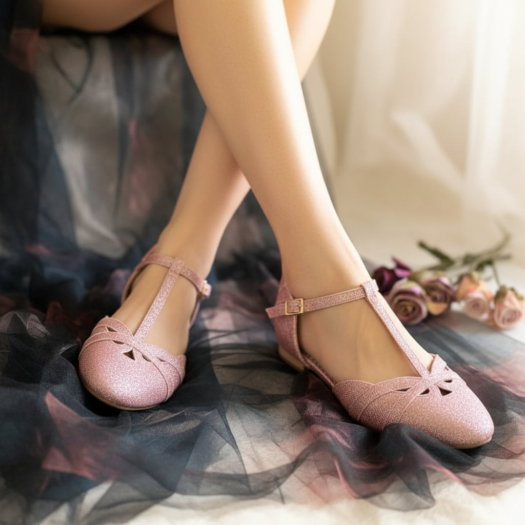 The Vibe is Home Before Midnight Soft Pink Sparkles