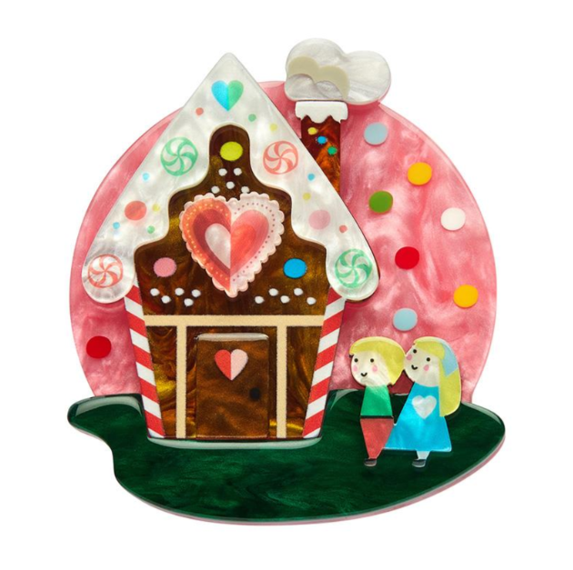 Erstwilder Pete Cromer Fairy Tales Home Sweet Home Brooch