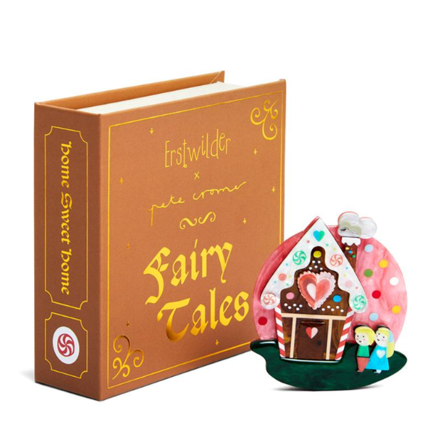 Erstwilder Pete Cromer Fairy Tales Home Sweet Home Brooch