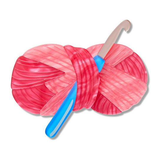Erstwilder Arts and Crafts Hooked on Crochet Brooch