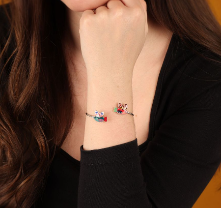 Taratata In The Clouds Cuff Red