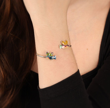 Taratata In The Clouds Cuff Blue