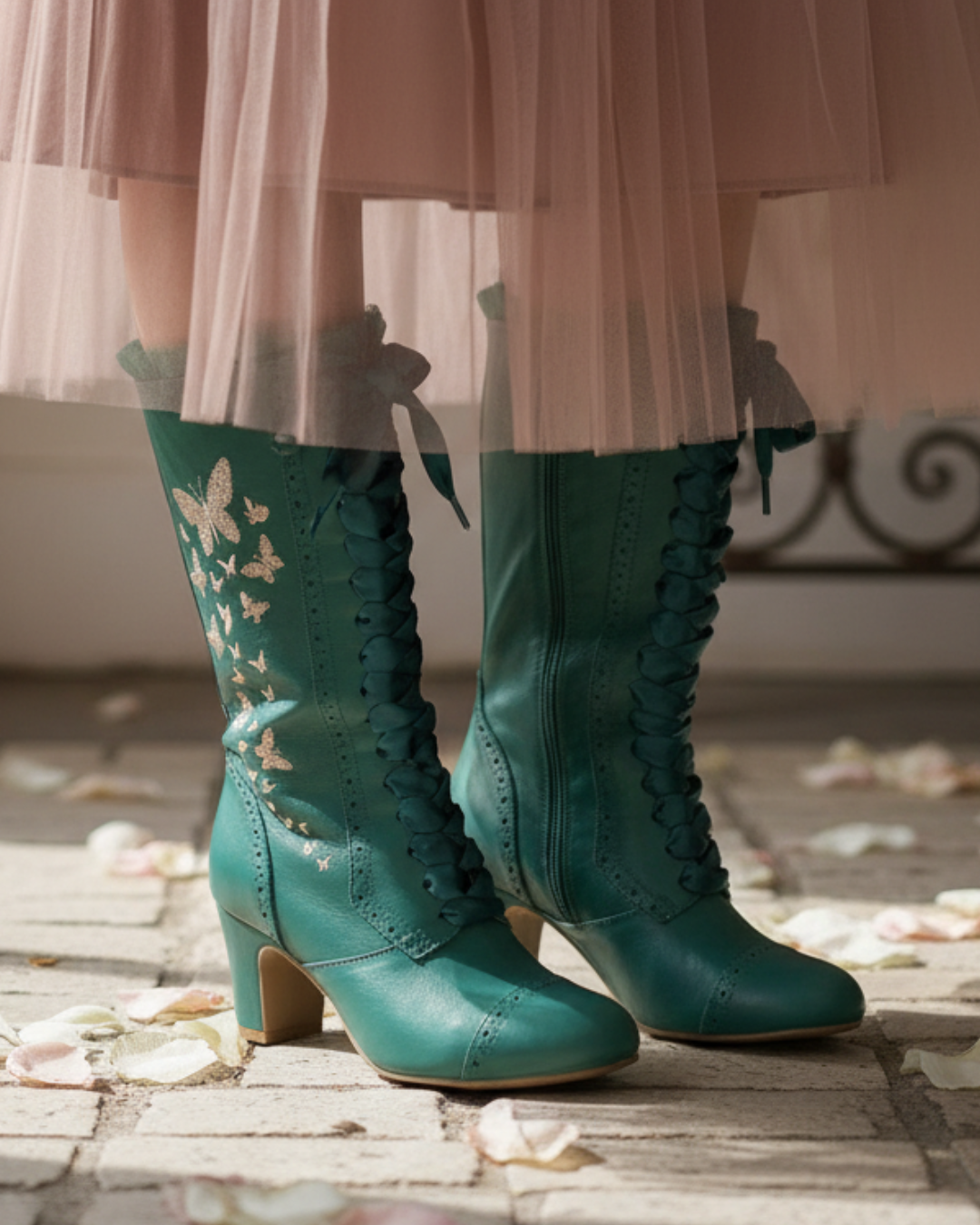 The Vibe is Farfalla Teal Boots