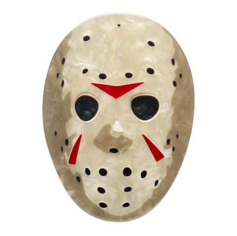 Erstwilder Thrills and Chills Jason Voorhees Mask Brooch