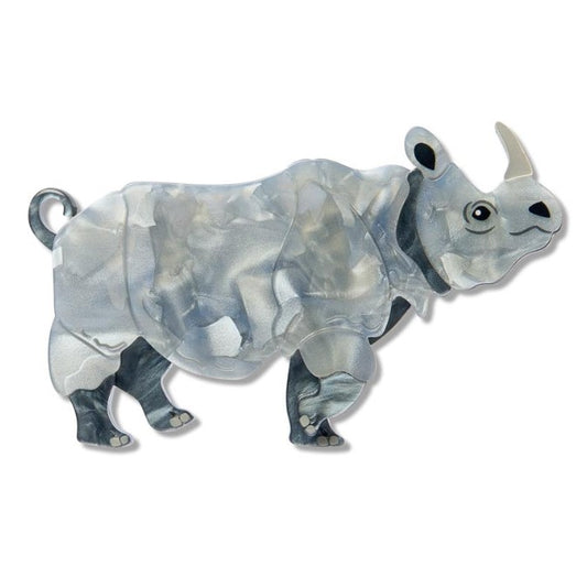Erstwilder The Rarest Kind Javan Rhino Brooch