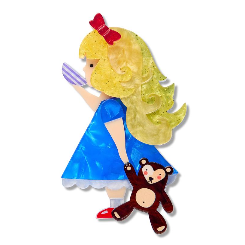 Erstwilder Pete Cromer Fairy Tales Just Right Brooch