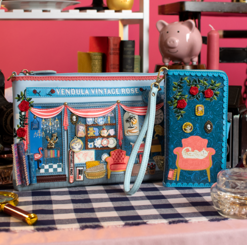 Vendula Vintage Rose Pouch Bag