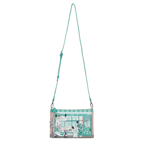 Vendula Bubble Cats Laundromat Kate Pouch Bag