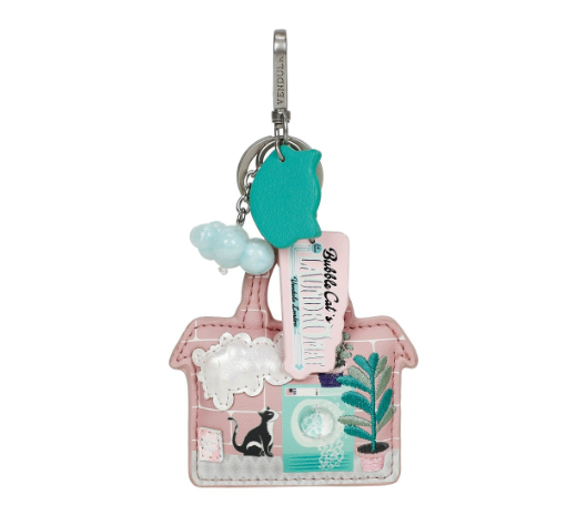 Vendula Bubble Cats Laundromat Key Charm