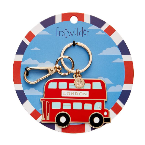 Erstwilder London Calling Double Decker Enamel Key Ring