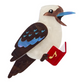Erstwilder Merry Menagerie Kip The Kookaburra Brooch