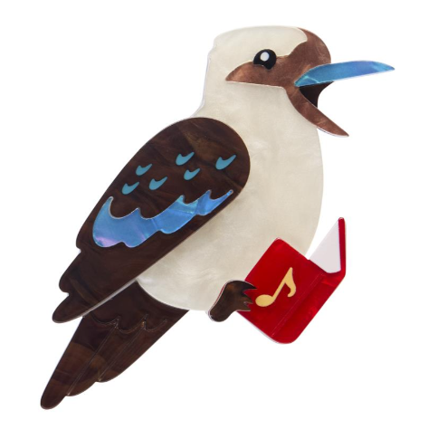 Erstwilder Merry Menagerie Kip The Kookaburra Brooch