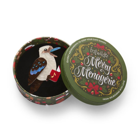 Erstwilder Merry Menagerie Kip The Kookaburra Brooch
