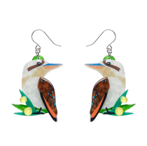 Erstwilder Australina Kirby the Kookaburra Drop Earrings