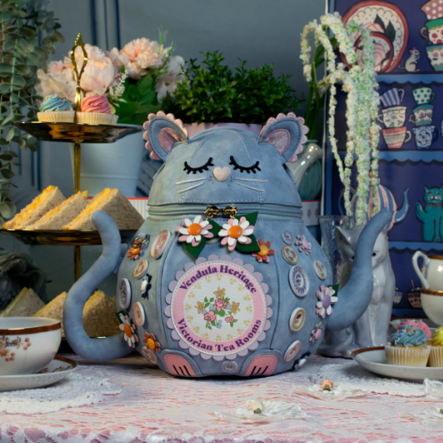 Vendula Heritage Victorian Tea Rooms Kitty Teapot Bag