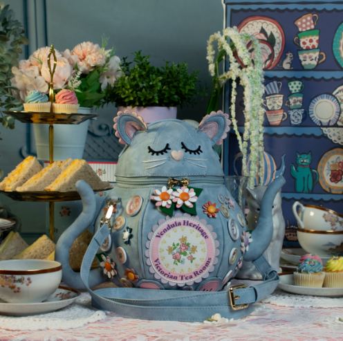 Vendula Heritage Victorian Tea Rooms Kitty Teapot Bag