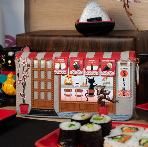 PREORDER Vendula Sushi Grey Edition Large Ziparound Wallet