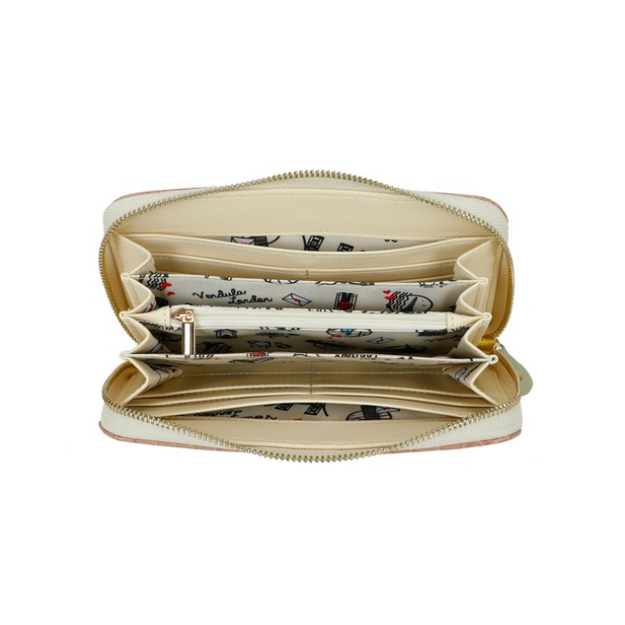 Vendula La Petite Creperie Large Zip Around Wallet