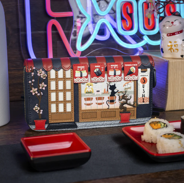 PREORDER Vendula Sushi Blue Edition Large Ziparound Wallet