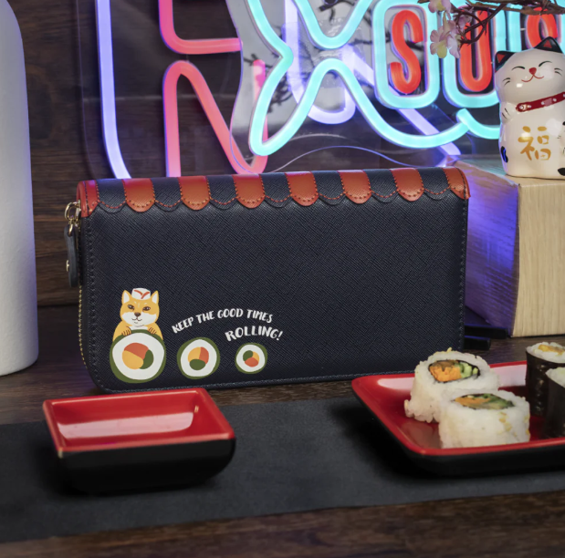 PREORDER Vendula Sushi Blue Edition Large Ziparound Wallet