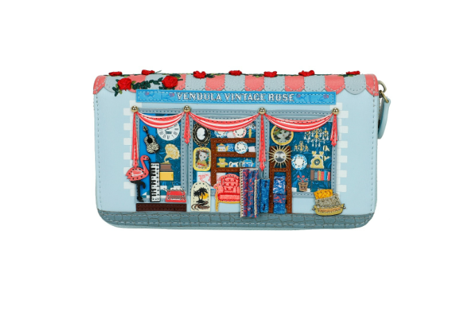 Vendula Vintage Rose Large Ziparound Wallet