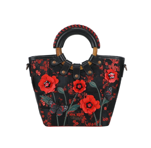 PREORDER Vendula Butterfly Garden Woven Mini Lea Bag