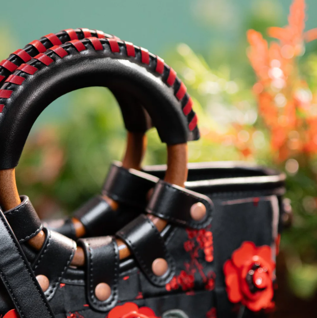 PREORDER Vendula Butterfly Garden Woven Mini Lea Bag