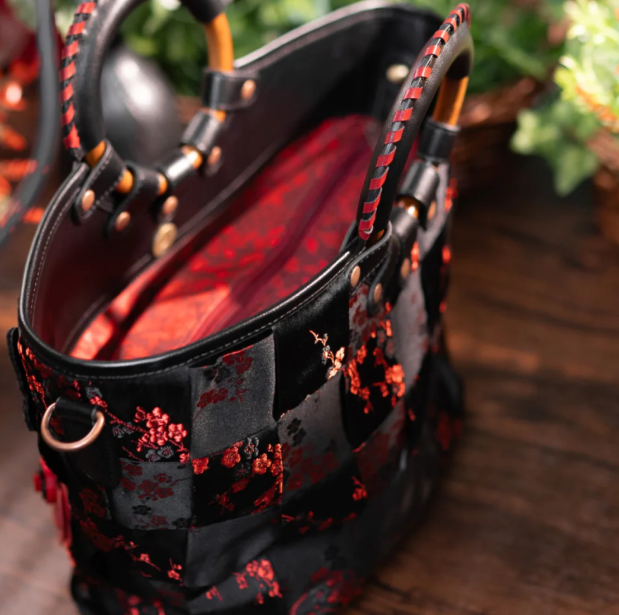 PREORDER Vendula Butterfly Garden Woven Mini Lea Bag