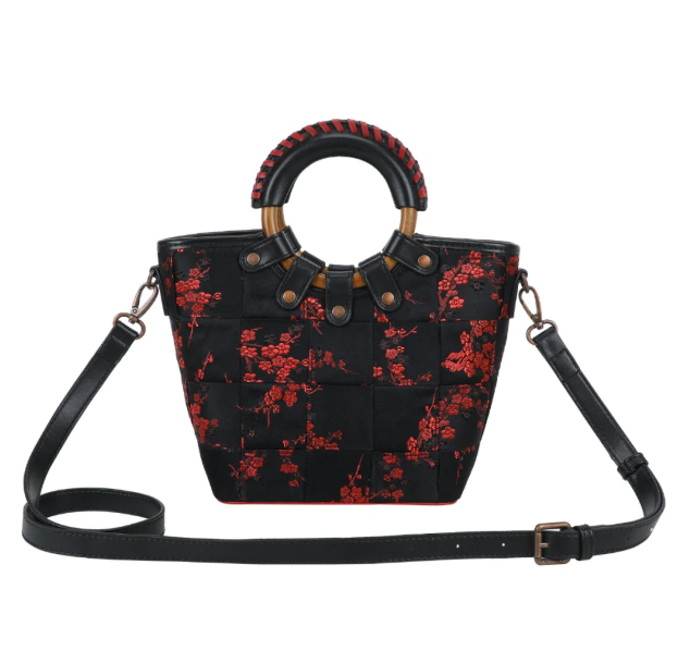 PREORDER Vendula Butterfly Garden Woven Mini Lea Bag