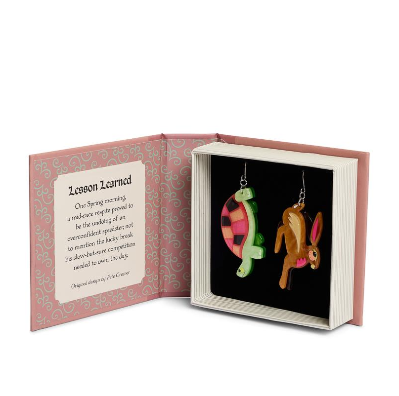 Erstwilder Pete Cromer Fairy Tales Lesson Learned Earrings