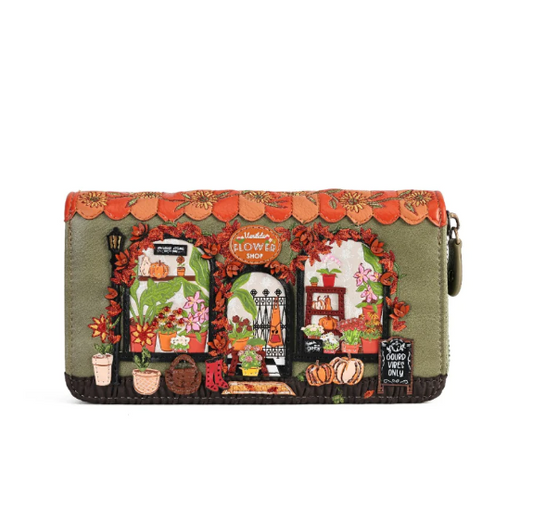 Vendula Flower Shop Amber Edition Large Ziparound Wallet