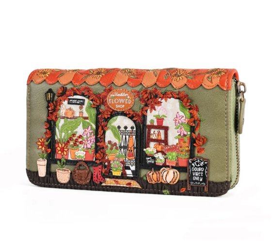 Vendula Flower Shop Amber Edition Large Ziparound Wallet