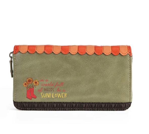 Vendula Flower Shop Amber Edition Large Ziparound Wallet