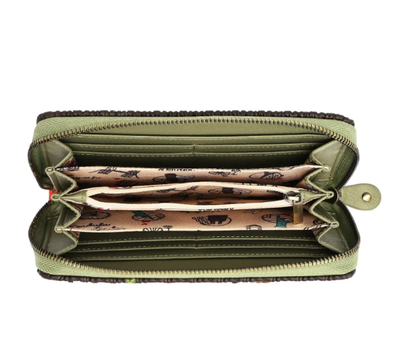Vendula Flower Shop Amber Edition Large Ziparound Wallet