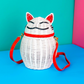 Wicker Darling Lucky Cat Bag