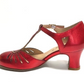 Rock n Dot Daphne Metallic Red