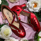 Rock n Dot Daphne Metallic Red