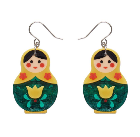 Erstwilder Fan Favs Matryoshka Memories Drop Earrings