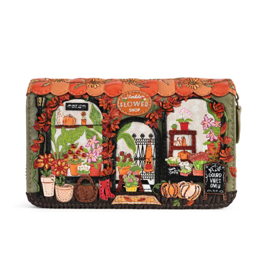 Vendula Flower Shop Amber Edition Medium Ziparound Wallet