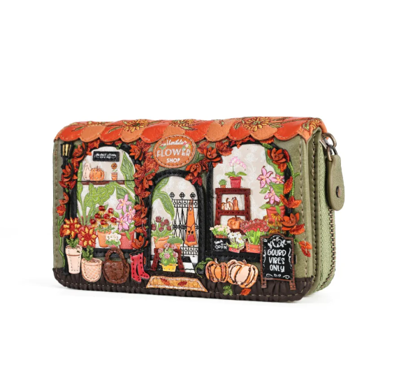 Vendula Flower Shop Amber Edition Medium Ziparound Wallet