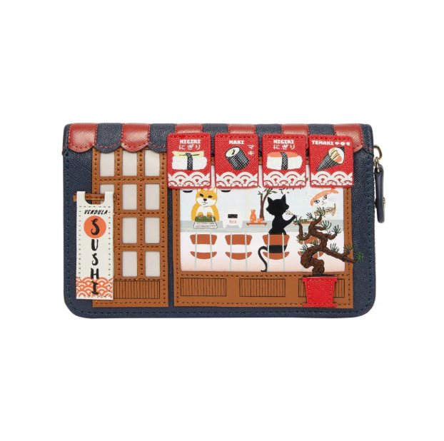 PREORDER Vendula Sushi Blue Edition Medium Ziparound Wallet