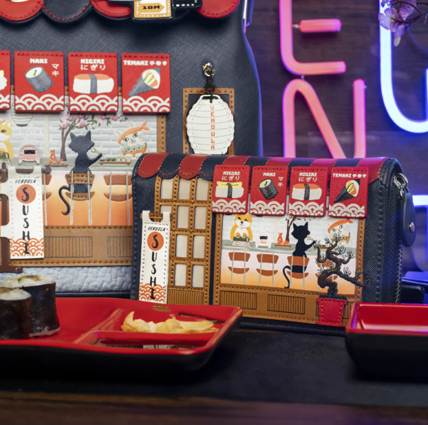 PREORDER Vendula Sushi Blue Edition Medium Ziparound Wallet