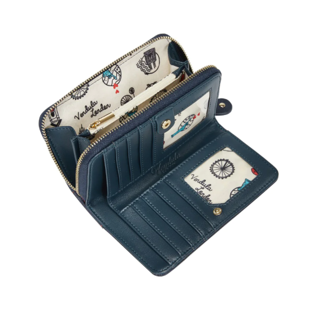 PREORDER Vendula Sushi Blue Edition Medium Ziparound Wallet