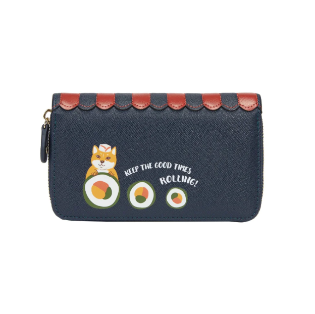 PREORDER Vendula Sushi Blue Edition Medium Ziparound Wallet