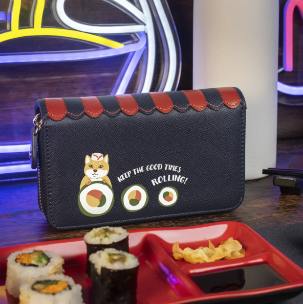 PREORDER Vendula Sushi Blue Edition Medium Ziparound Wallet